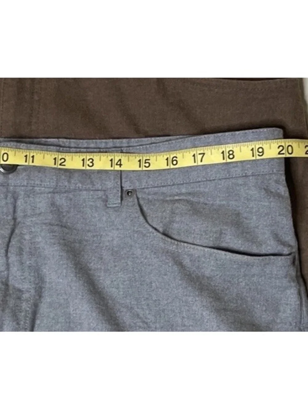 Peter Millar Crown Mountainside Flannel Pants Mens Sz 38L (tall) Gray 5 Pockets